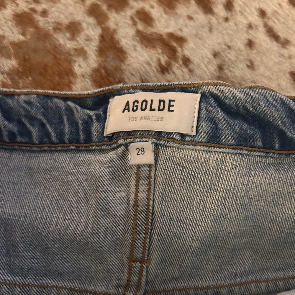 Agolde 90's Reworked Denim Mini - Picture 3 of 4